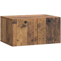 Syfax Meuble TV mural Bois ancien 59,5 x 41 x 30 cm Bois d'ingénierie