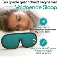 OEM Masque de sommeil occultant Donker, masque pour les yeux pour hommes et femmes - maille respirante, sangle réglable, 4 bouchons d'oreille, pochette de rangement, mousqueton