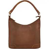 OEM Sac à main en cuir au style vintage, grand format, marron moka