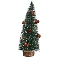 OEM Sapin de Noël en bois avec socle en bois