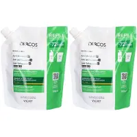 VICHY Dercos Shampooing Anti-Pelliculaire Cheveux Secs Eco-Recharge 2x390 ml Shampooing