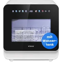 Bomann Mini Lave vaisselle avec écran tactile Blanc TSG5702-Blanc