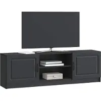 vidaXL Meuble TV noir 150 x 31 x 47 cm en aggloméré