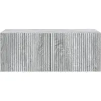 vidaXL Meuble TV mural, 78,5 x 41 x 30 cm, imitation chêne Sonoma gris