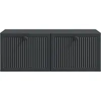 vidaXL Meuble TV mural , noir, 78,5 x 41 x 30 cm