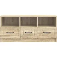 vidaXL Meuble TV en chêne Sonoma, 102 x 34,5 x 47 cm, aggloméré