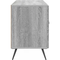 vidaXL Meuble TV Sonoma gris 99 x 34,5 x 50 cm Bois d'ingénierie