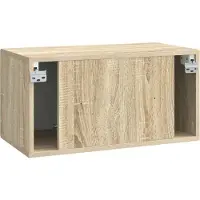 vidaXL Meuble TV mural en chêne Sonoma 59,5 x 31 x 30 cm