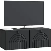 vidaXL Meuble TV mural , noir, 78,5 x 31 x 30 cm