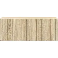 vidaXL Meuble TV mural 78,5 x 31 x 30 cm Chêne Sonoma