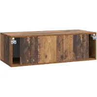 vidaXL Meuble TV mural en bois recyclé 98 x 41 x 30 cm, aggloméré