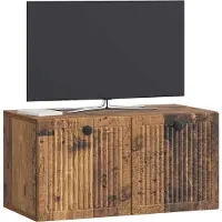 vidaXL Meuble TV mural en bois recyclé 59,5 x 31 x 30 cm