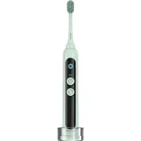 4Swiss ST216 Brosse à dents électrique sonique Mint - Écran LCD, 12 modes, technologie hybride, rotation, minuterie, autonomie de 30 jours, verrouillage de voyage, nettoyage dentaire
