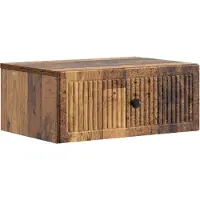 vidaXL Cabinet de chevet avec tiroir Bois ancien 49 x 34,5 x 20 cm