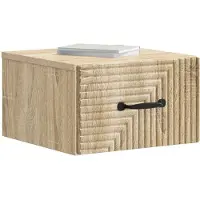 vidaXL Cabinet de chevet mural 2 pcs Chêne Sonoma 34,5 x 33 x 20 cm