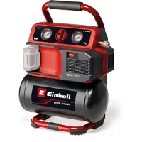 Einhell Compresseur sans fil – TE-AC 18/75 Li OF-Solo – 18 V – 75 L/min – 8 bar – Cuve 5 L – Power X-Change - sans batterie ni chargeur