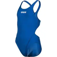 Arena Team Tech Solid Swimsuit Bleu 12-13 Years Fille