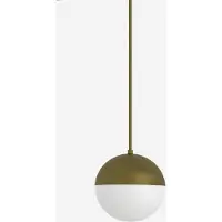 Lucis Suspension SEMILUNA 8,1 W LED 4000 K, verre blanc opale ZT.L2.S200.60
