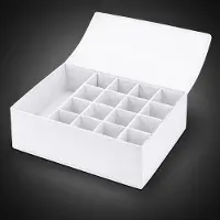 Markenlos Boîtes de rangement avec couvercle, organiseurs, boîte en tissu pliable, boîtes de rangement, organiseur avec couvercle 44 x 29 x 12,5