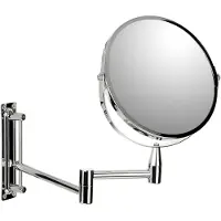 Markenlos 4440200 Miroir de maquillage, métal, à pivot, 18,5 x 31,5 x 35,5 cm