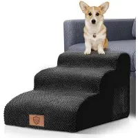 OEM Marchepied portable à 3 marches pour petits chiens, hauteur 40 cm, antidérapant, avec housse lavable