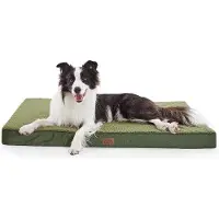 OEM Grand matelas pour lit de chien en tissu, couleur verte