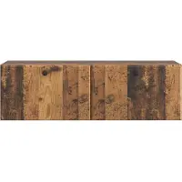 vidaXL Meuble TV mural 98 x 31 x 30 cm Bois recyclé et panneaux dérivés du bois