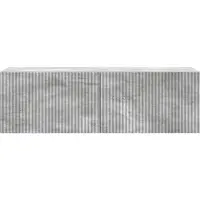 vidaXL Meuble TV mural 98 x 31 x 30 cm, gris béton