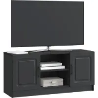 vidaXL Meuble TV noir 102 x 34,5 x 47 cm en aggloméré