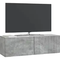 vidaXL Meuble TV mural , gris béton, 98 x 31 x 30 cm