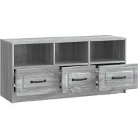 vidaXL Meuble TV , gris Sonoma, 102 x 34,5 x 47 cm, aggloméré