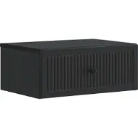 vidaXL Cabinet de chevet avec tiroir 2 pcs Noir 49 x 34,5 x 20 cm