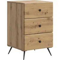 vidaXL Cabinet de chevet avec tiroir Chêne artisanal 43 x 41 x 66,5 cm