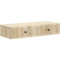 vidaXL Table d'appoint murale en chêne Sonoma 87,5 x 34,5 x 17 cm