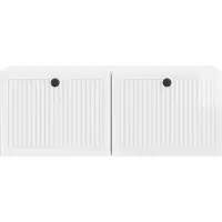 vidaXL Meuble TV mural , blanc brillant, 78,5 x 31 x 30 cm