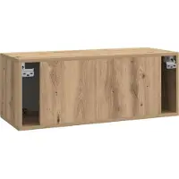 vidaXL Meuble TV mural en chêne Artisan 78,5 x 31 x 30 cm