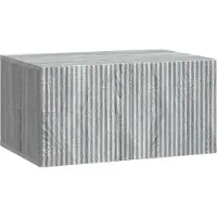 vidaXL Meuble TV mural, 59,5 x 41 x 30 cm, imitation chêne Sonoma gris