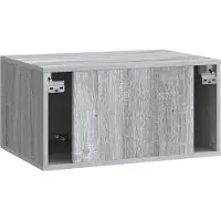 vidaXL Meuble TV mural Sonoma gris 59,5 x 41 x 30 cm