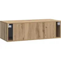 vidaXL Meuble TV mural 98 x 41 x 30 cm, chêne Artisan