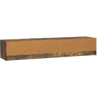 vidaXL Meuble TV en chêne fumé 147 x 34,5 x 27 cm en aggloméré