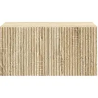 vidaXL Meuble TV mural 59,5 x 41 x 30 cm, chêne Sonoma