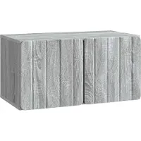 vidaXL Meuble TV mural, 59,5 x 31 x 30 cm, imitation chêne Sonoma gris