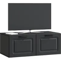 vidaXL Meuble TV mural , noir, 78,5 x 41 x 30 cm