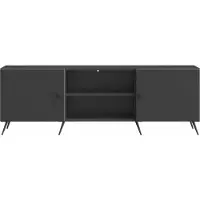 vidaXL Meuble TV noir 150 x 31 x 50 cm en aggloméré
