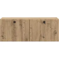 vidaXL Meuble TV mural 78,5 x 31 x 30 cm, chêne Artisan