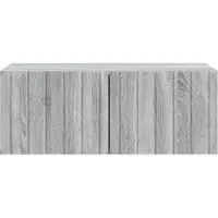 vidaXL Meuble TV mural, 78,5 x 41 x 30 cm, imitation chêne Sonoma gris