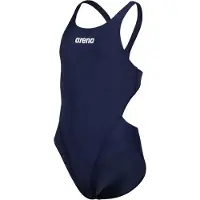Arena Team Tech Solid Swimsuit Bleu 12-13 Years Fille