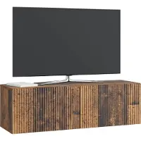 vidaXL Meuble TV mural en bois recyclé 98 x 31 x 30 cm, aggloméré
