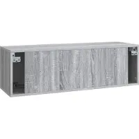 vidaXL Meuble TV mural , gris Sonoma, 98 x 31 x 30 cm