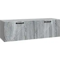 vidaXL Meuble TV mural , gris Sonoma, 98 x 31 x 30 cm